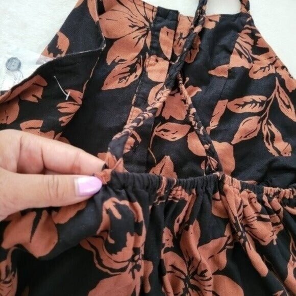 NWT Free People Perfect Sundress Dark Combo Midi Dress Size Small - Picture 11 of 12